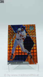 2021 Panini Mosaic Reactive Orange Mosaic George Brett #167