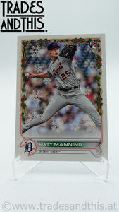 2022 Topps Holiday Matt Manning #HW58 RC