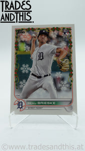 2022 Topps Holiday Beau Brieske #HW104 RC