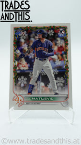 2022 Topps Holiday J.J. Matijevic #HW136 RC