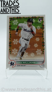 2022 Topps Holiday Luke Williams #HW186 RC