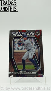 2021 Panini Mosaic Will to Win Carlos Correa #WTW10