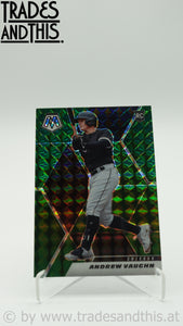 2021 Panini Mosaic Green Mosaic Andrew Vaughn #283 RC