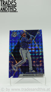 2021 Panini Mosaic Blue Camo Mosaic Anderson Tejeda #209 RC
