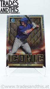 2023 Bowman Chrome Bowman Iconic Mega Box Mojo Refractor Brett Baty #BI-20