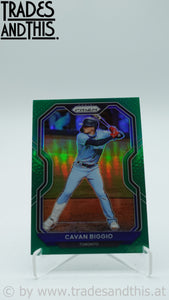 2021 Panini Prizm Green Prizm Cavan Biggio #155