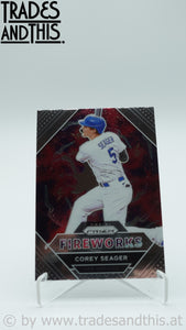 2021 Panini Prizm Fireworks Corey Seager #FW7