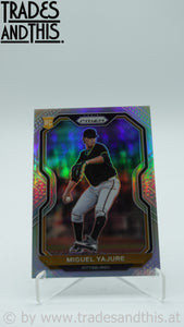 2021 Panini Prizm Silver Prizm Miguel Yajure #165 RC