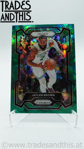 2023-24 Panini Prizm Green Cracked Ice Jaylen Brown #31