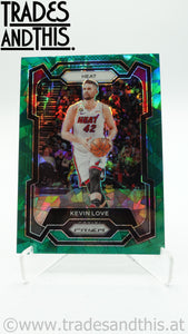 2023-24 Panini Prizm Green Cracked Ice Kevin Love #47