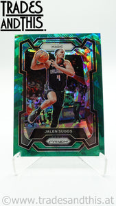 2023-24 Panini Prizm Green Cracked Ice Jalen Suggs #74