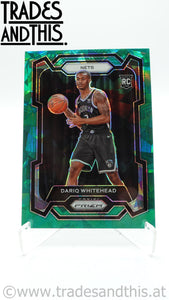 2023-24 Panini Prizm Green Cracked Ice Dariq Whitehead #175 RC
