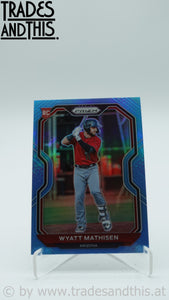 2021 Panini Prizm Carolina Blue Prizm Wyatt Mathisen #84 RC