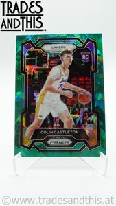 2023-24 Panini Prizm Green Cracked Ice Colin Castleton #287 RC
