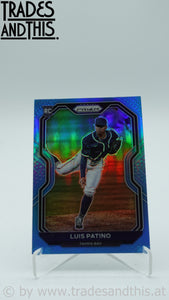 2021 Panini Prizm Carolina Blue Prizm Luis Patino #189 RC