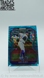 2021 Panini Prizm Teal Wave Kris Bubic #198 RC