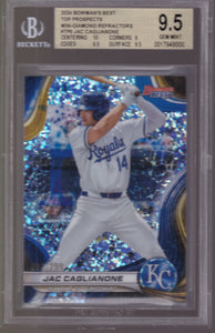 2024 Bowman's Best Top Prospects Mini Diamond Refractor 086/299 Jac Caglianone #TP-6 BGS 9.5