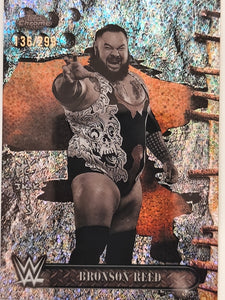 2025 Topps Chrome WWE x Cactus Jack Speckle Refractor 136/299 Bronson Reed #89