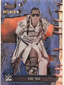 2025 Topps Chrome WWE x Cactus Jack Speckle Blue Refractor 103/150 The Miz #96