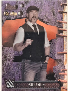 2025 Topps Chrome WWE x Cactus Jack Purple Refractor 131/250 Sheamus #98