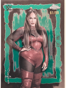2025 Topps Chrome WWE x Cactus Jack Festival Fury Green Refractor 61/99 Nia Jax #FVF-35