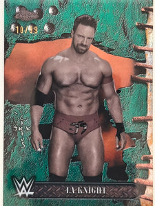 2025 Topps Chrome WWE x Cactus Jack Green Refractor 10/99 LA Knight #12