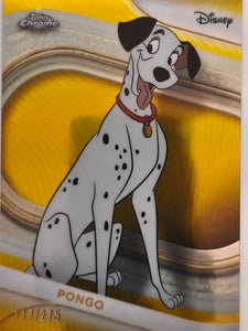 2025 Topps Chrome Disney Yellow 117/275 Pongo #101