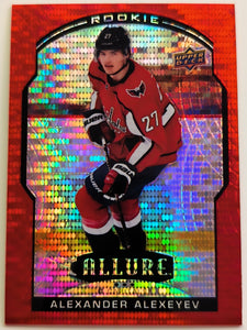 2020-21 Upper Deck Allure Red Rainbow Alexander Alexeyev #86 RC
