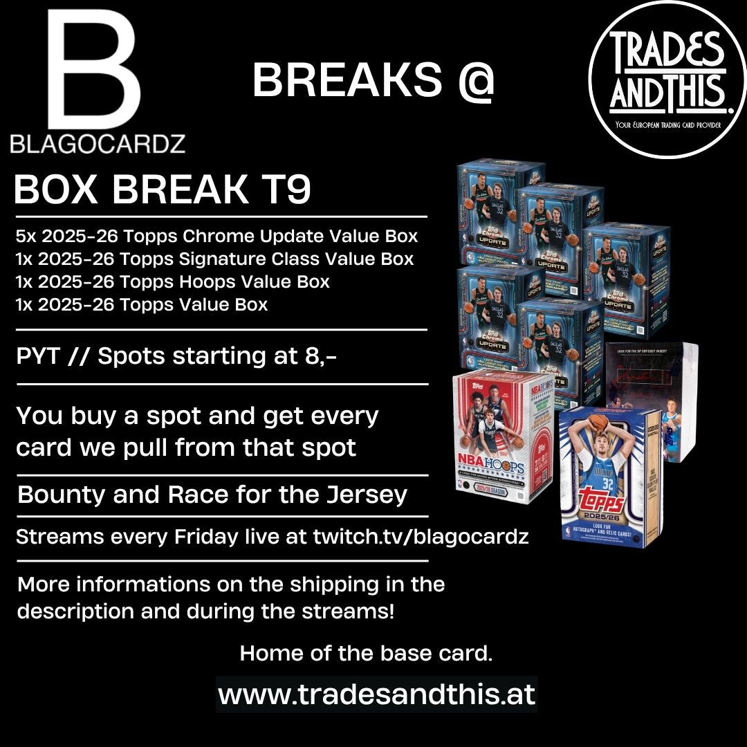 Blagocardz Break T9: 2025-26 NBA Value Box Break