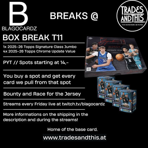 Blagocardz Breaks T11: 2025-26 Signature Class Jumbo Break // PYT
