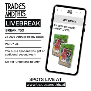 Break #50: 2x 2026 Donruss Hobby Boxes // P1G1