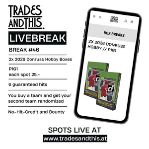 Break #46: 2x 2026 Donruss Hobby Boxes // P1G1