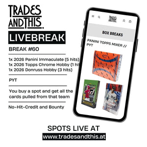 Break #60: Immaculate + Chrome Hobby + Donruss Hobby // PYT