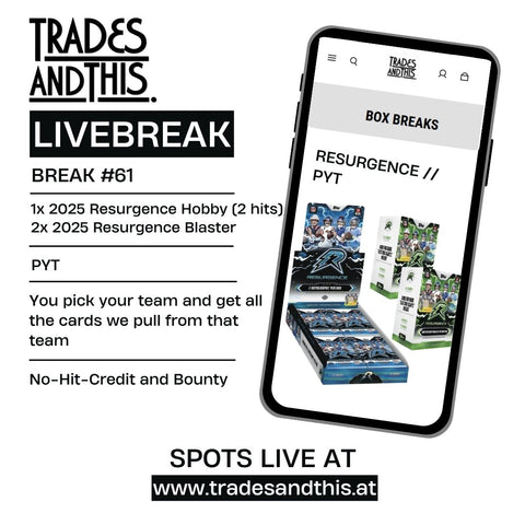 Break #61: 1x 2025 Topps Resurgence Hobby + 2x 2025 Resurgence Blaster