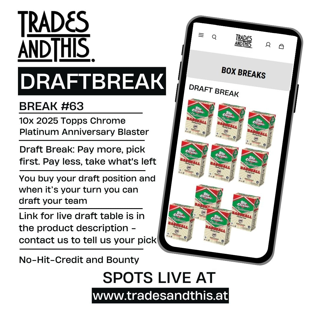 Break #63: Draft Break // 10x 2025 Topps Chrome Anniversary Blaster Boxes