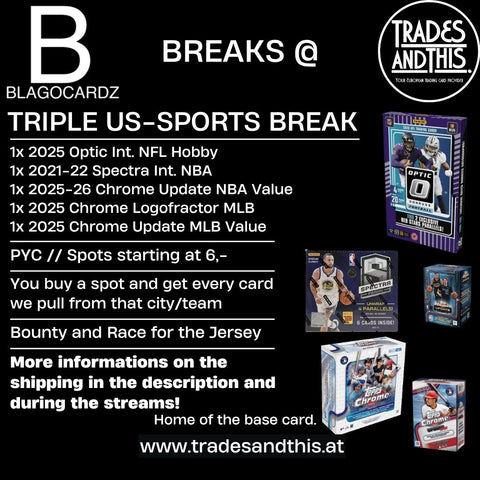 Blagocardz Triple US-Sports Break: NFL + NBA + MLB