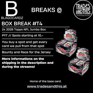 Blagocardz Break #T4: 2026 NFL Flagship Double Jumbo