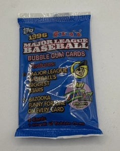 1996 Topps Bazooka Baseball Pack (5 cards)