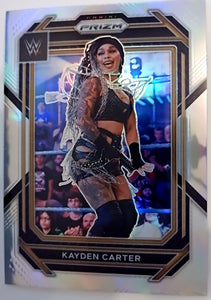 2023 Panini Prizm WWE Silver Prizm Kayden Carter #118