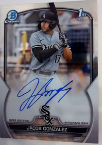 2023 Bowman Draft Chrome Prospect Autographs Jacob Gonzalez #CDA-JGO
