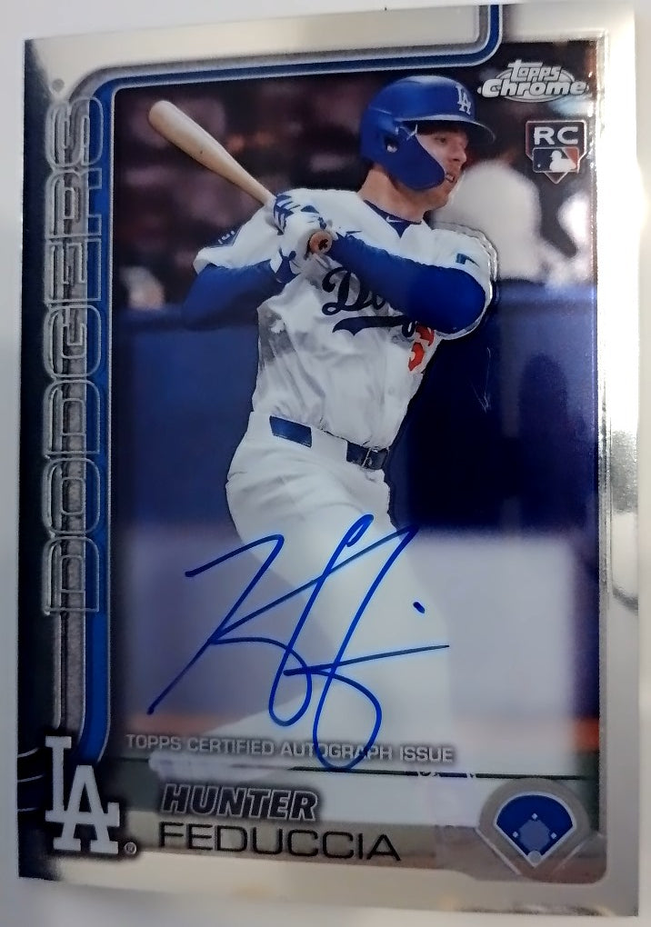 2025 Topps Chrome Rookie Autographs Hunter Feduccia #RA-HF RC