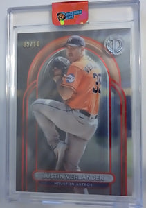 2024 Topps Tribute Red 09/10 Justin Verlander #56