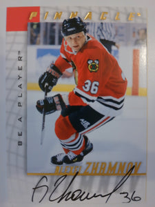 1997-98 Pinnacle Be A Player Auto Alex Zhamnov Alexei Zhamnov #99