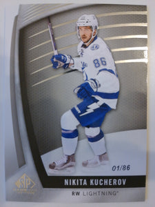 2017-18 UD SP Game Used 01/86 Nikita Kucherov #68