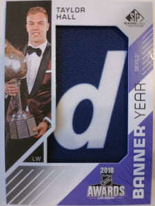 2018-19 Upper Deck SP Game Used Banner Year: NHL Awards Taylor Hall #BAW-TH