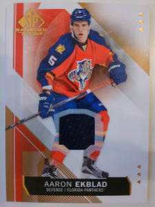 2015-16 SP Authentic Game Used Jersey Aaron Ekblad #98