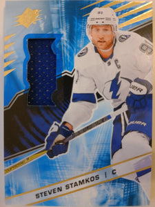 2018-19 UPPER DECK SPX STAR MATERIALS JERSEY STEVEN STAMKOS #7