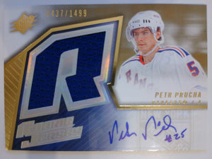 2005-06 SPx Rookie Jersey 0437/1499 Petr Prucha #174 RC