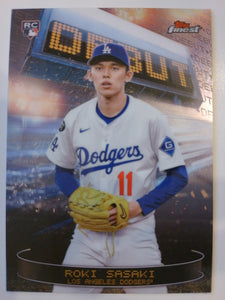 2025 Topps Finest Debut Roki Sasaki #D-28 RC