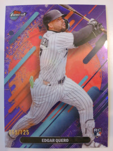 2025 Topps Finest Purple Refractor 065/125 Edgar Quero #209 RC